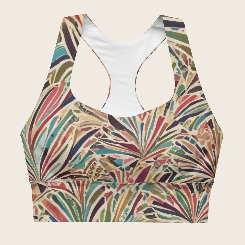 Longline Sports Bra on model