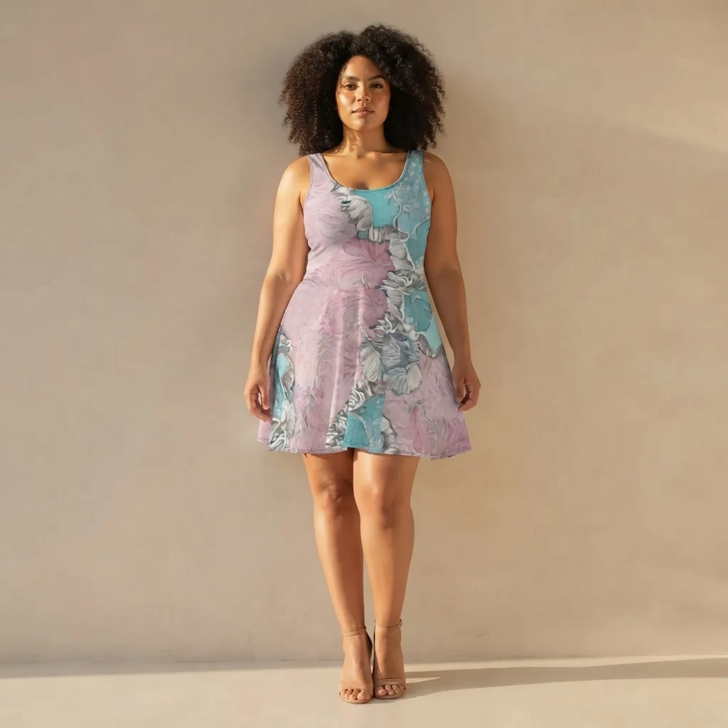 Skater Dress on model
