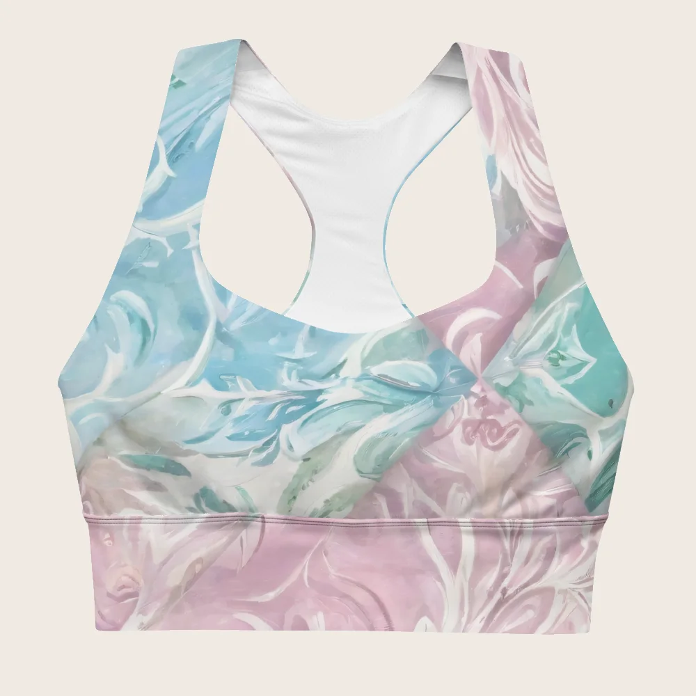 Longline Sports Bra on model
