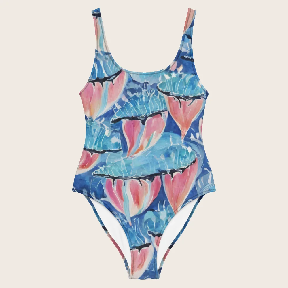 One-Piece Swimsuit on model