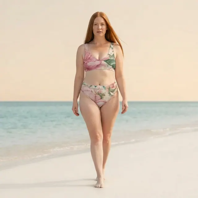 High-Waisted Bikini, one-of-one design 605683AF