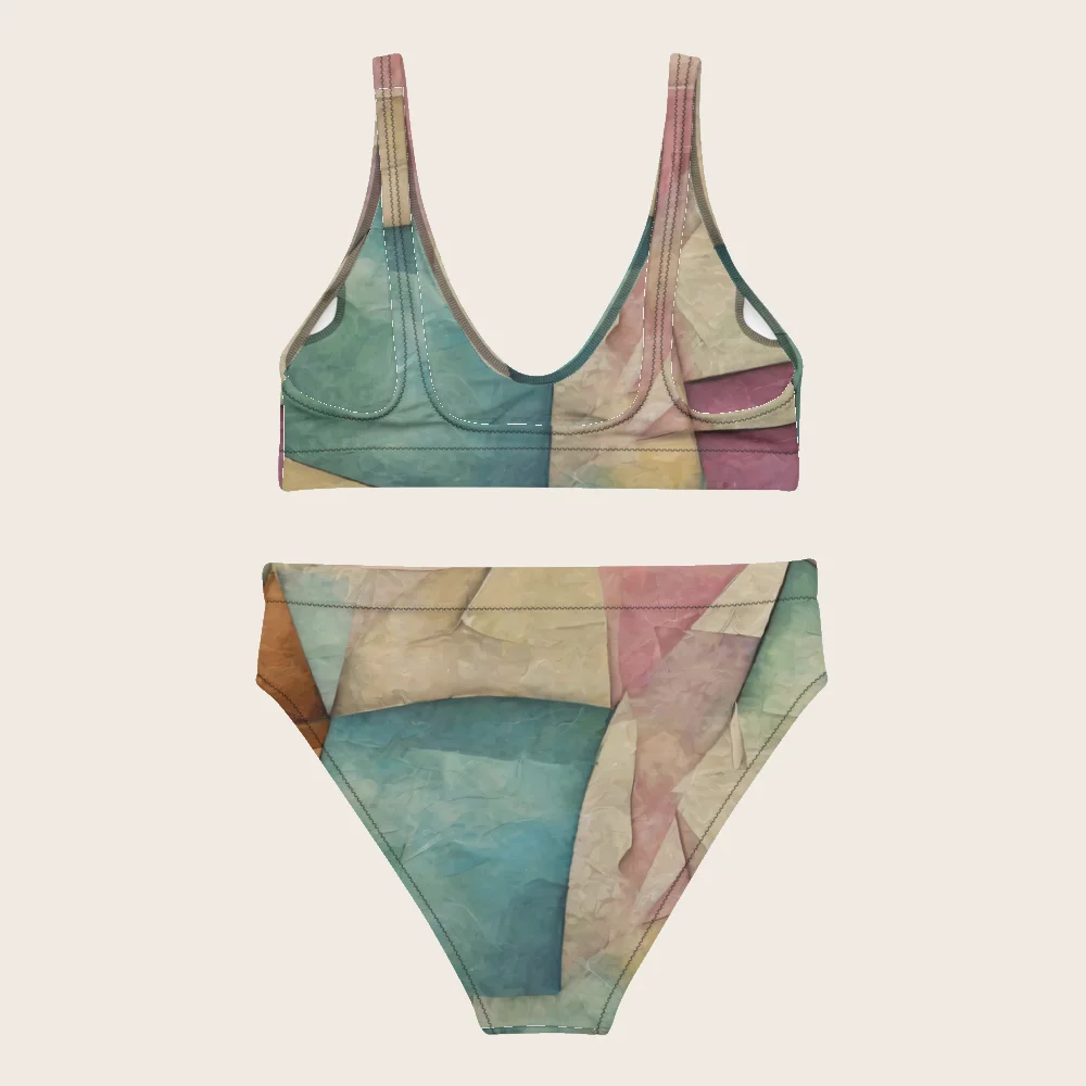 High-Waisted Bikini on model