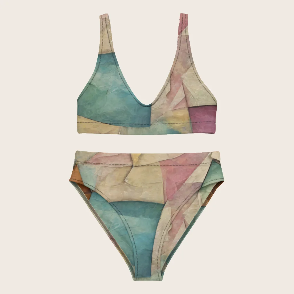 High-Waisted Bikini on model
