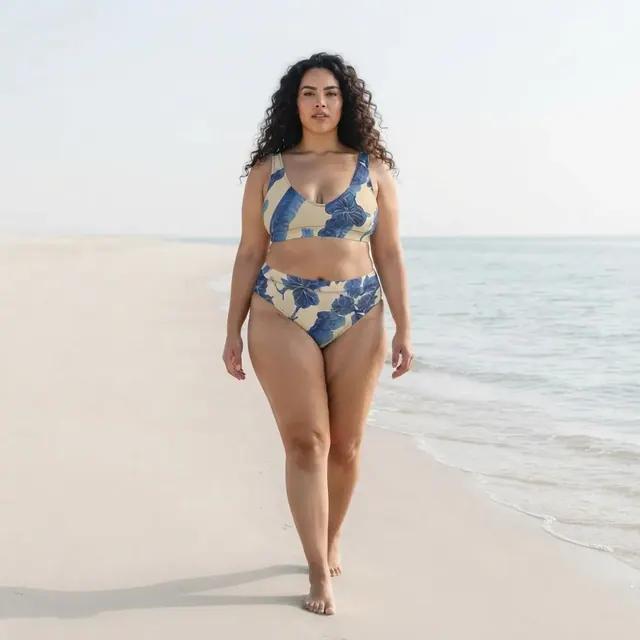 High-Waisted Bikini, one-of-one design FB5472CF