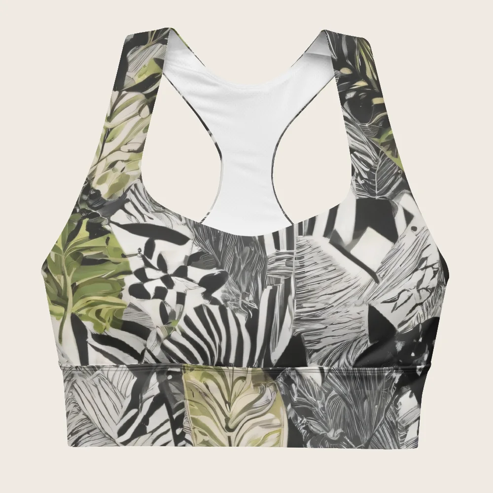 Longline Sports Bra on model