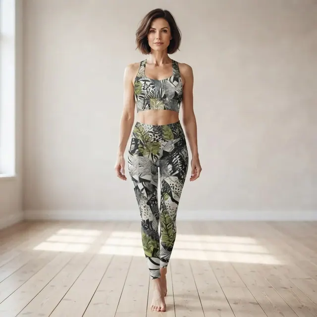 Longline Sports Bra, one-of-one design 9CBCB435