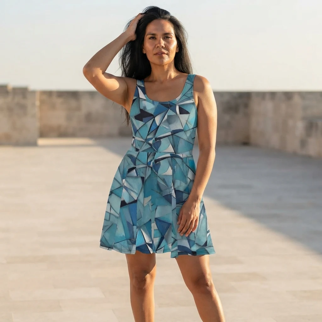 Skater Dress on model