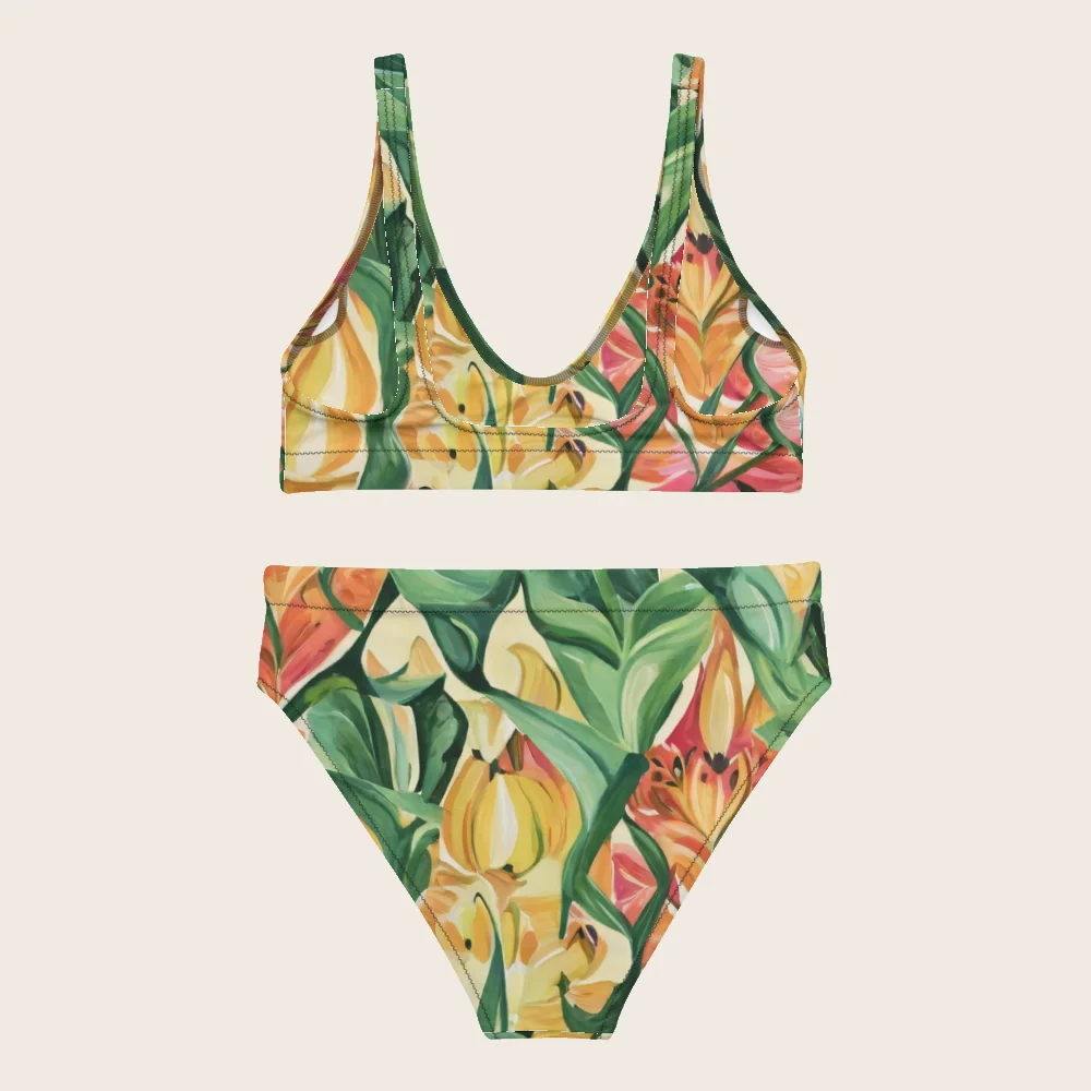 High-Waisted Bikini on model