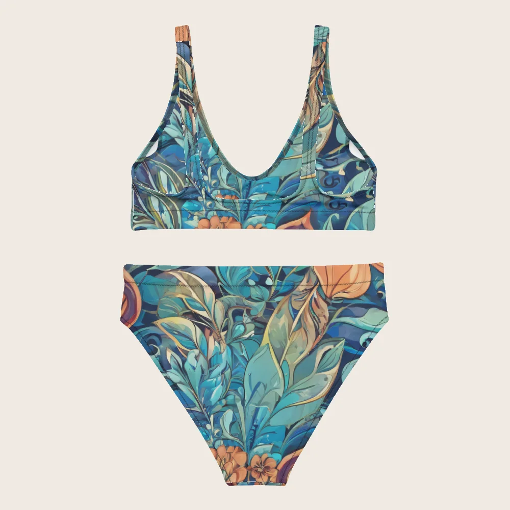 High-Waisted Bikini on model