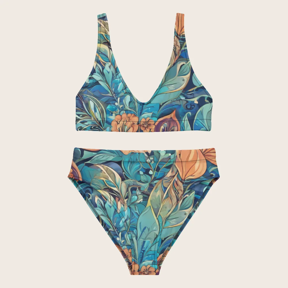 High-Waisted Bikini on model