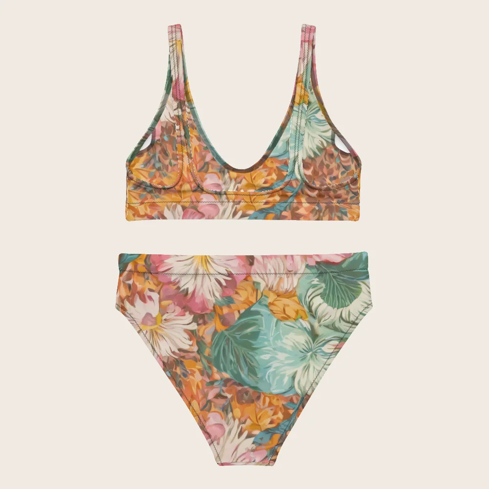 High-Waisted Bikini on model