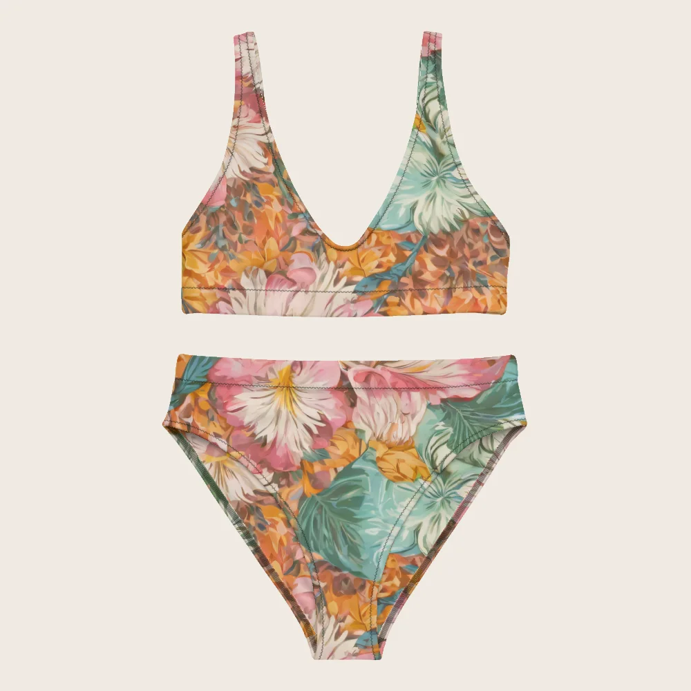 High-Waisted Bikini on model