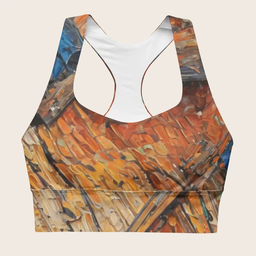 Longline Sports Bra on model