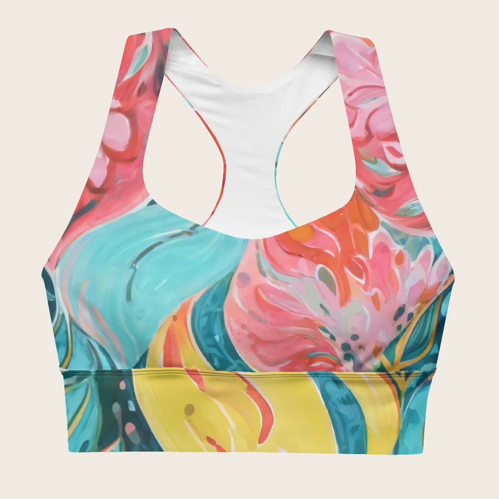 Longline Sports Bra on model