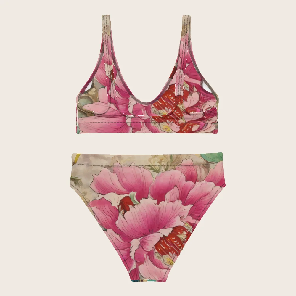 High-Waisted Bikini on model