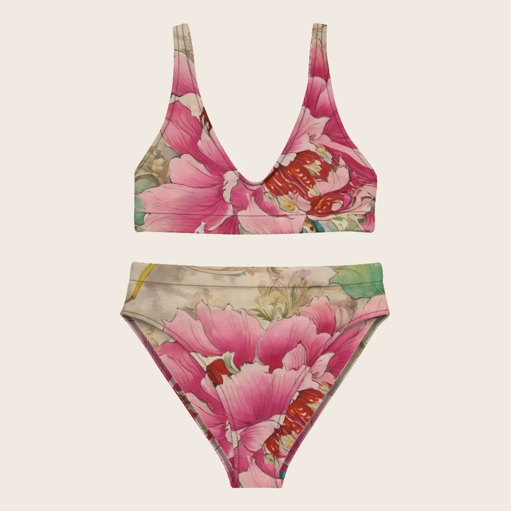 High-Waisted Bikini on model