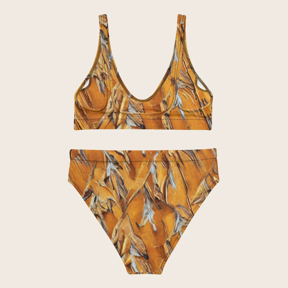 High-Waisted Bikini on model
