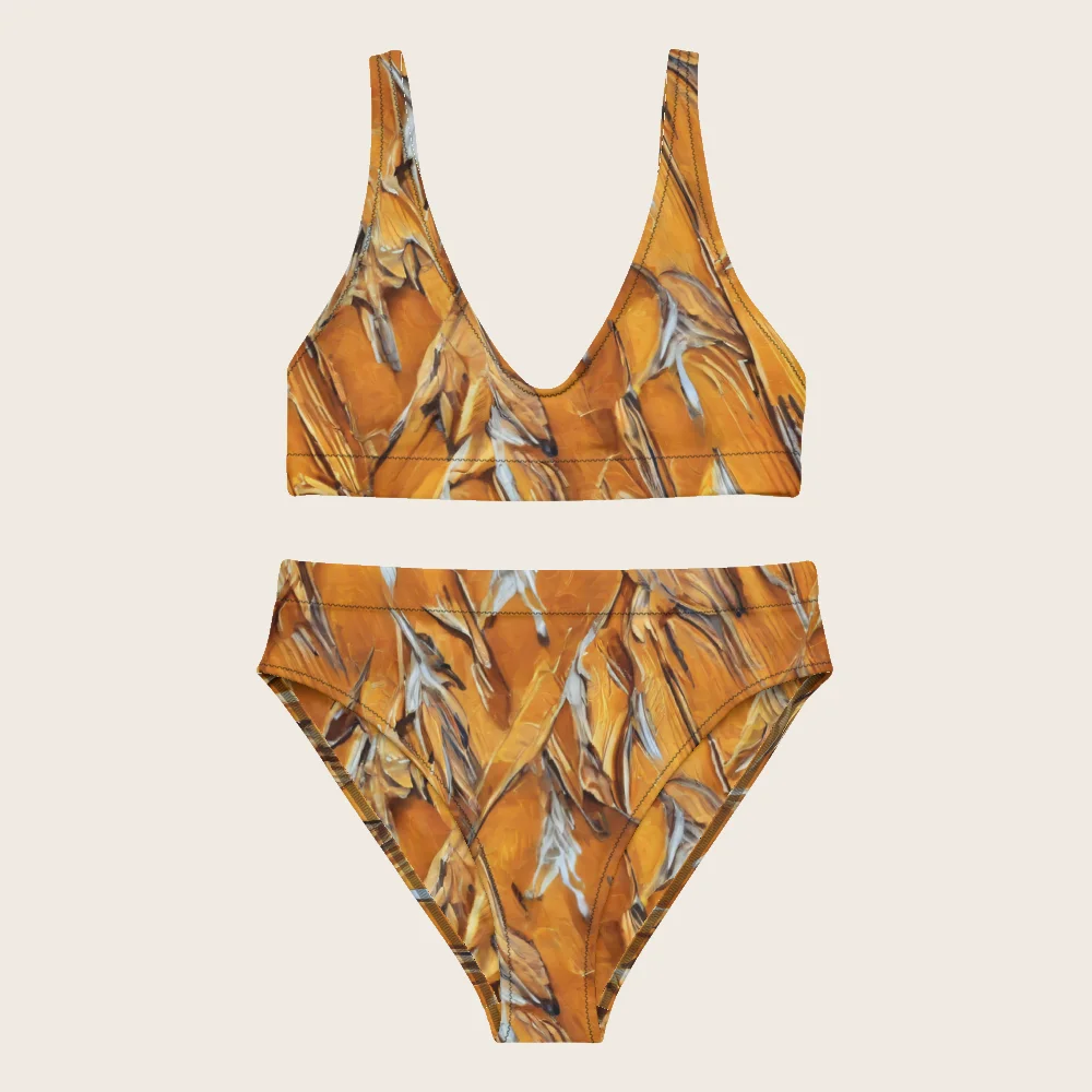 High-Waisted Bikini on model