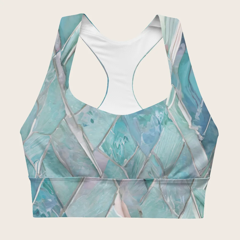 Longline Sports Bra on model