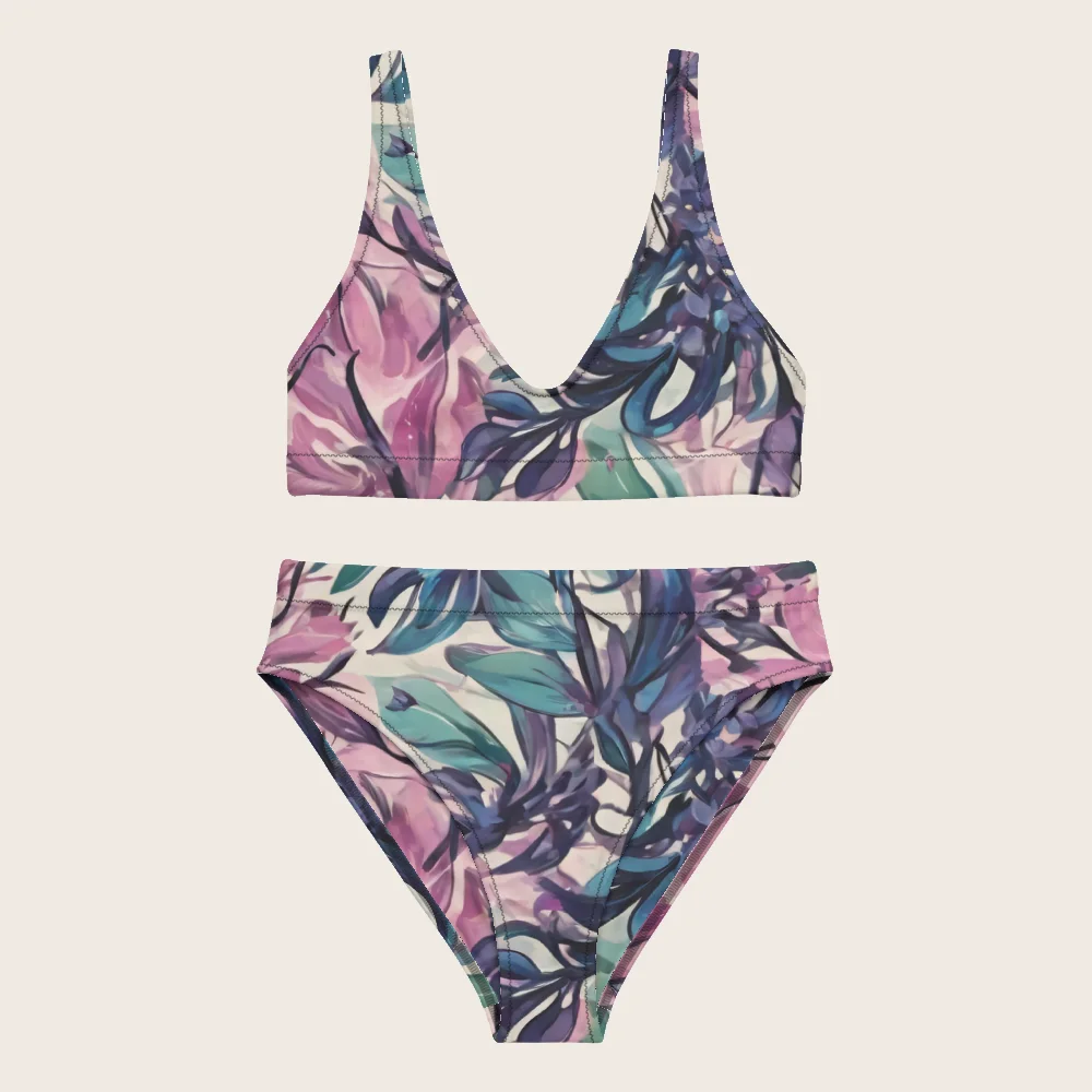 High-Waisted Bikini on model