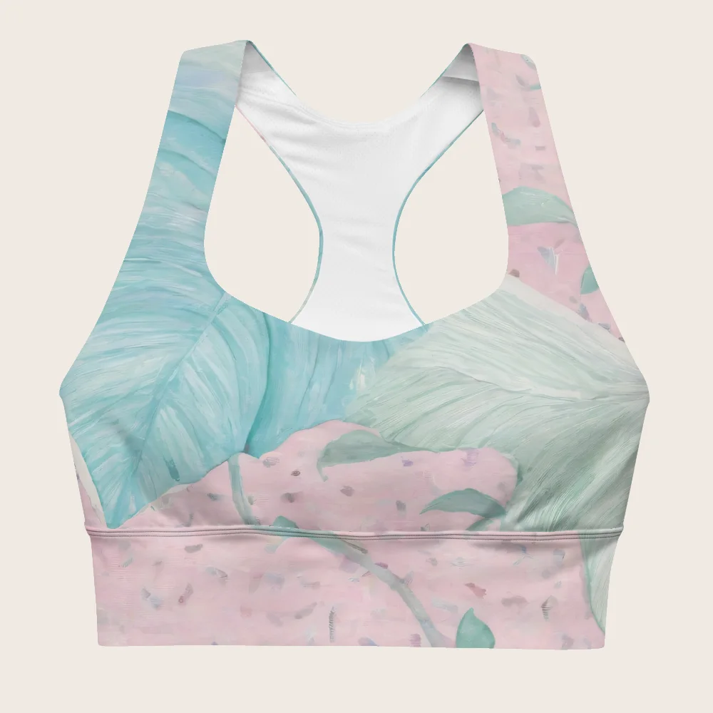 Longline Sports Bra on model
