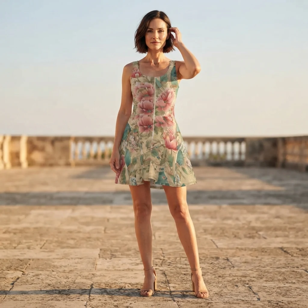 Skater Dress on model