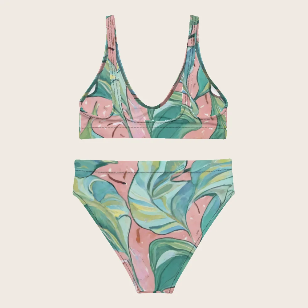 High-Waisted Bikini on model