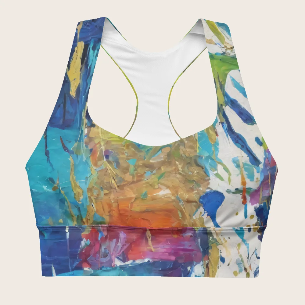 Longline Sports Bra on model