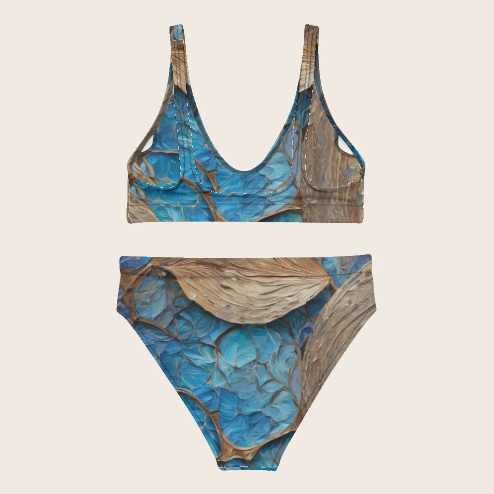 High-Waisted Bikini on model