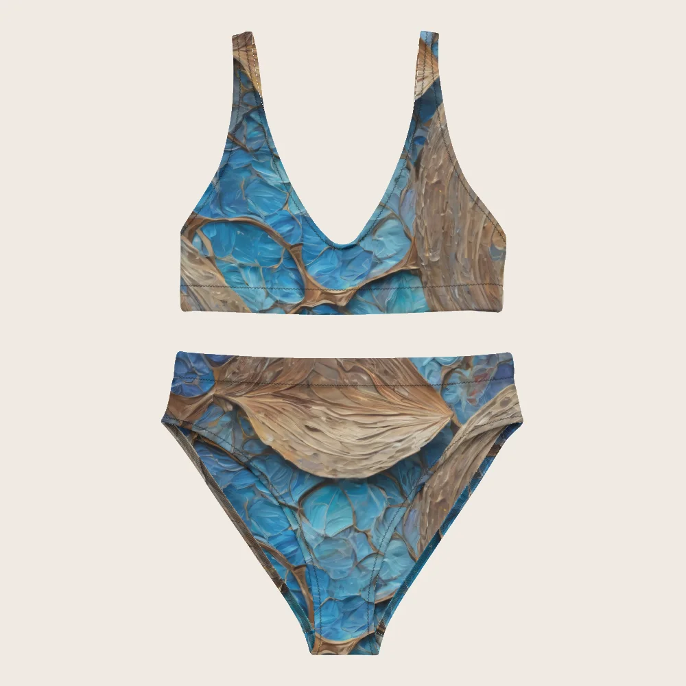 High-Waisted Bikini on model