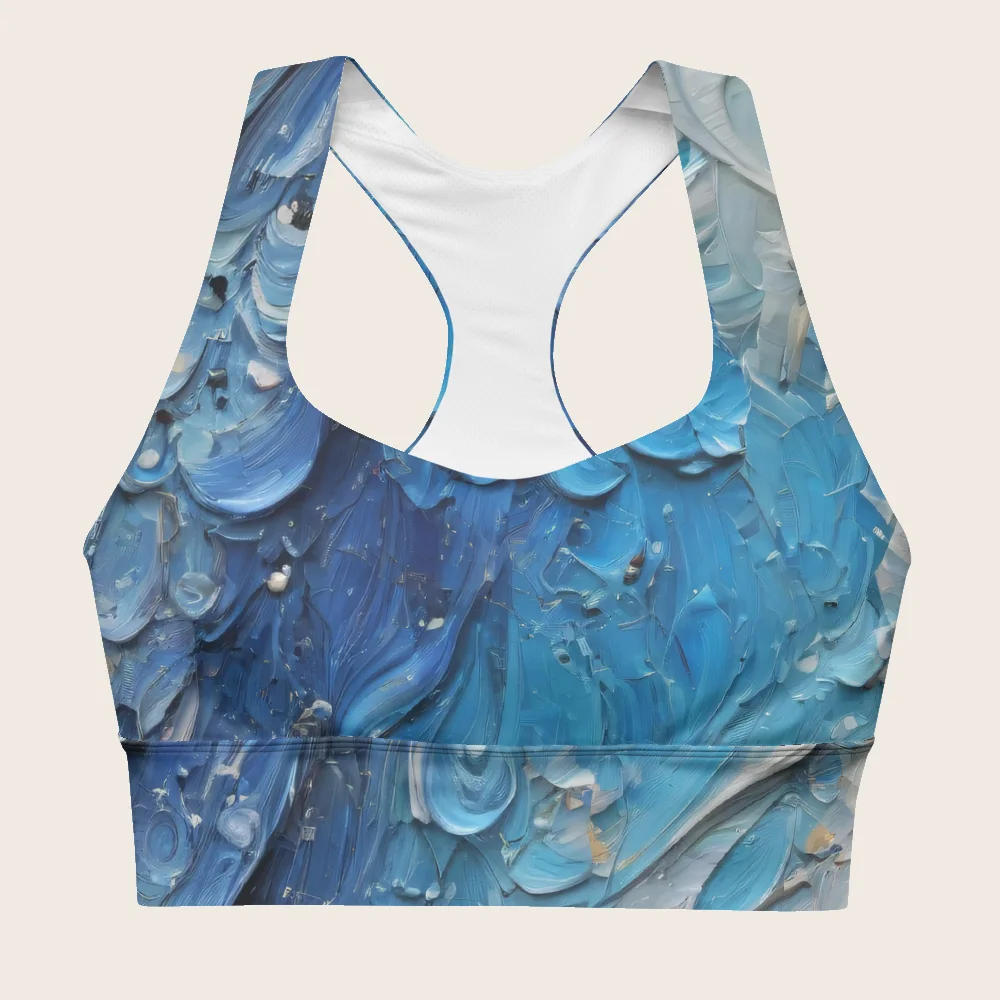 Longline Sports Bra on model