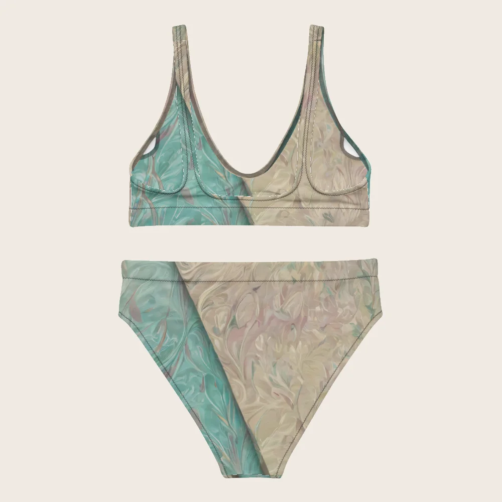 High-Waisted Bikini on model