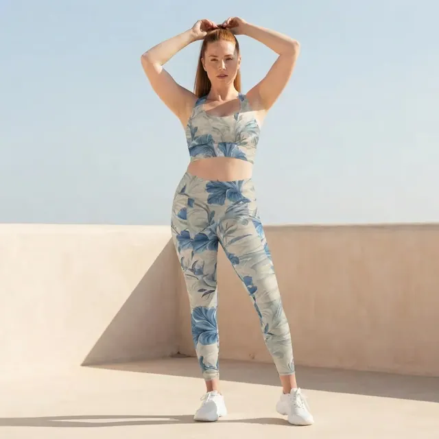 Longline Sports Bra, one-of-one design 91168C74