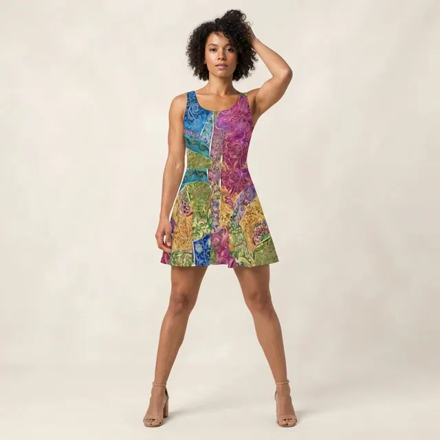 Skater Dress, one-of-one design 2E3880BB