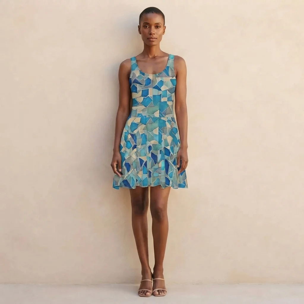 Skater Dress on model