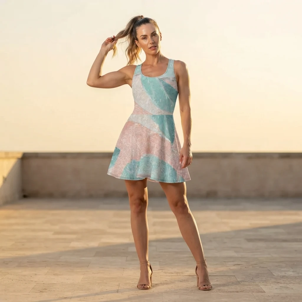 Skater Dress on model