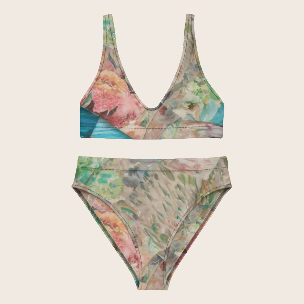 High-Waisted Bikini on model