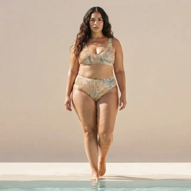 High-Waisted Bikini, one-of-one design DBCBE10B
