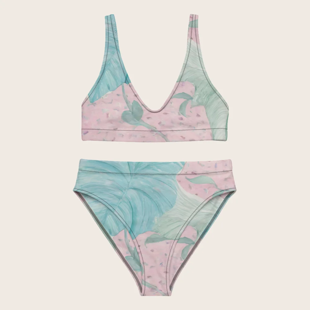 High-Waisted Bikini on model