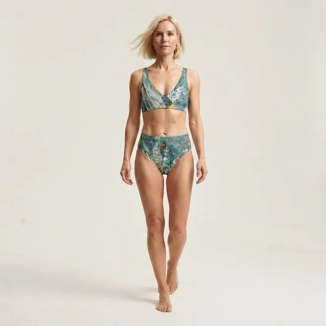 High-Waisted Bikini, one-of-one design 95A22643
