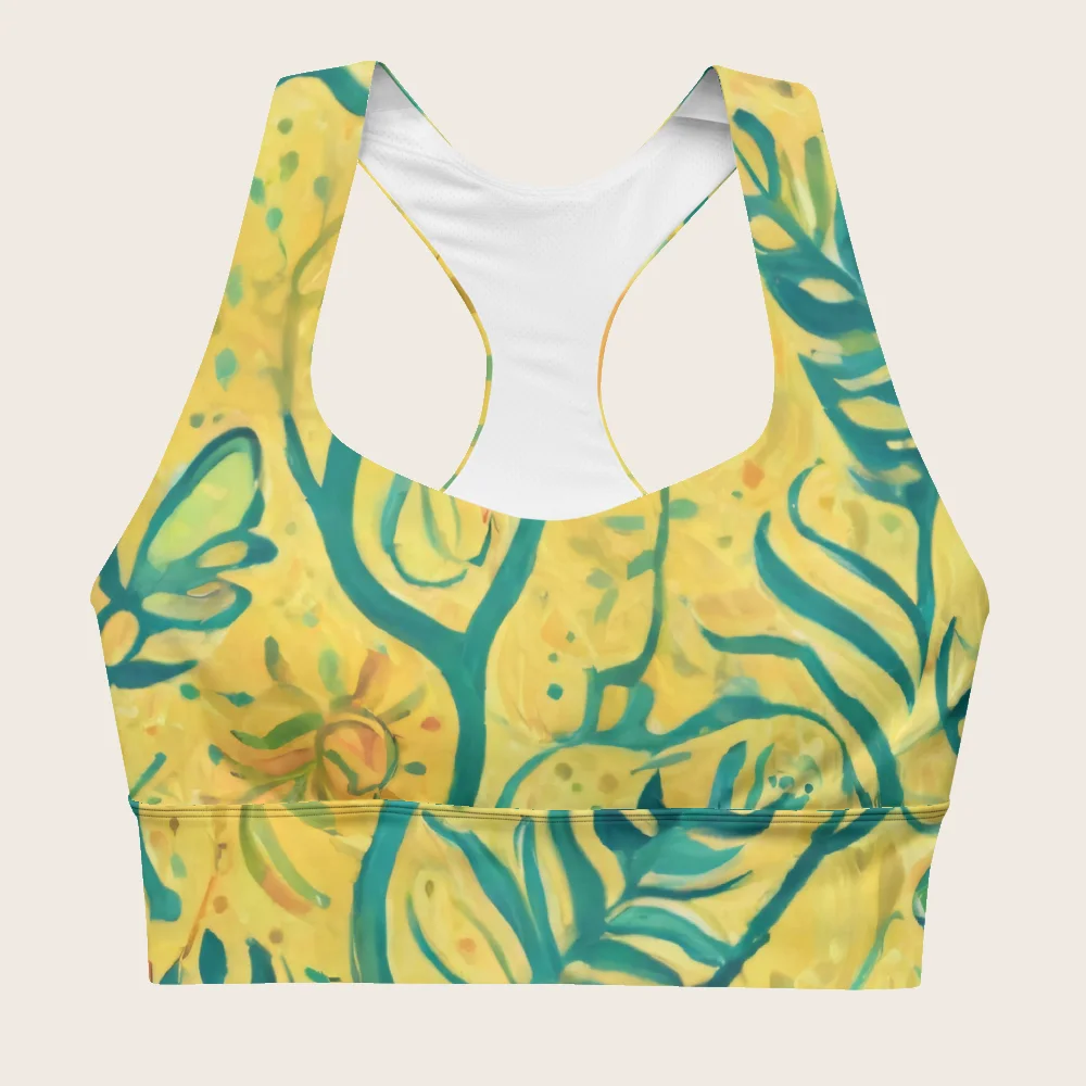Longline Sports Bra on model