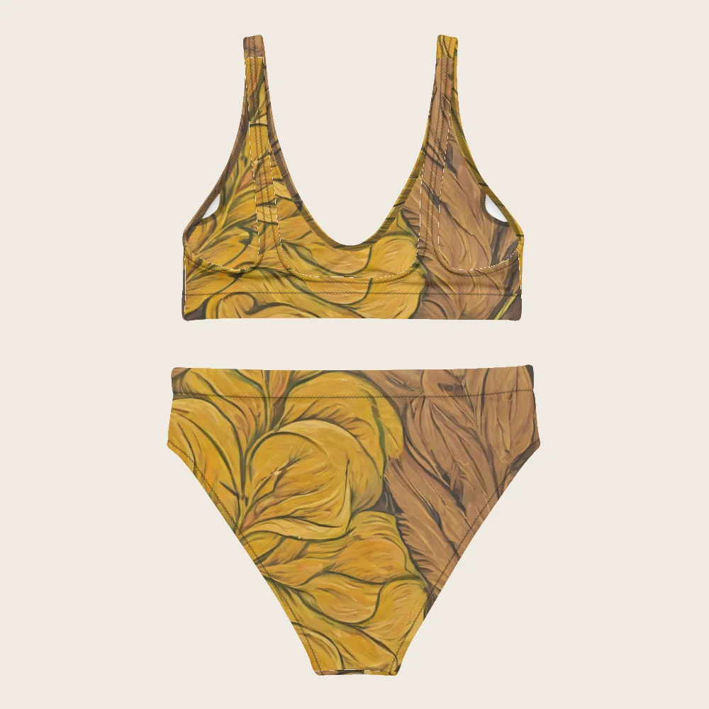 High-Waisted Bikini on model