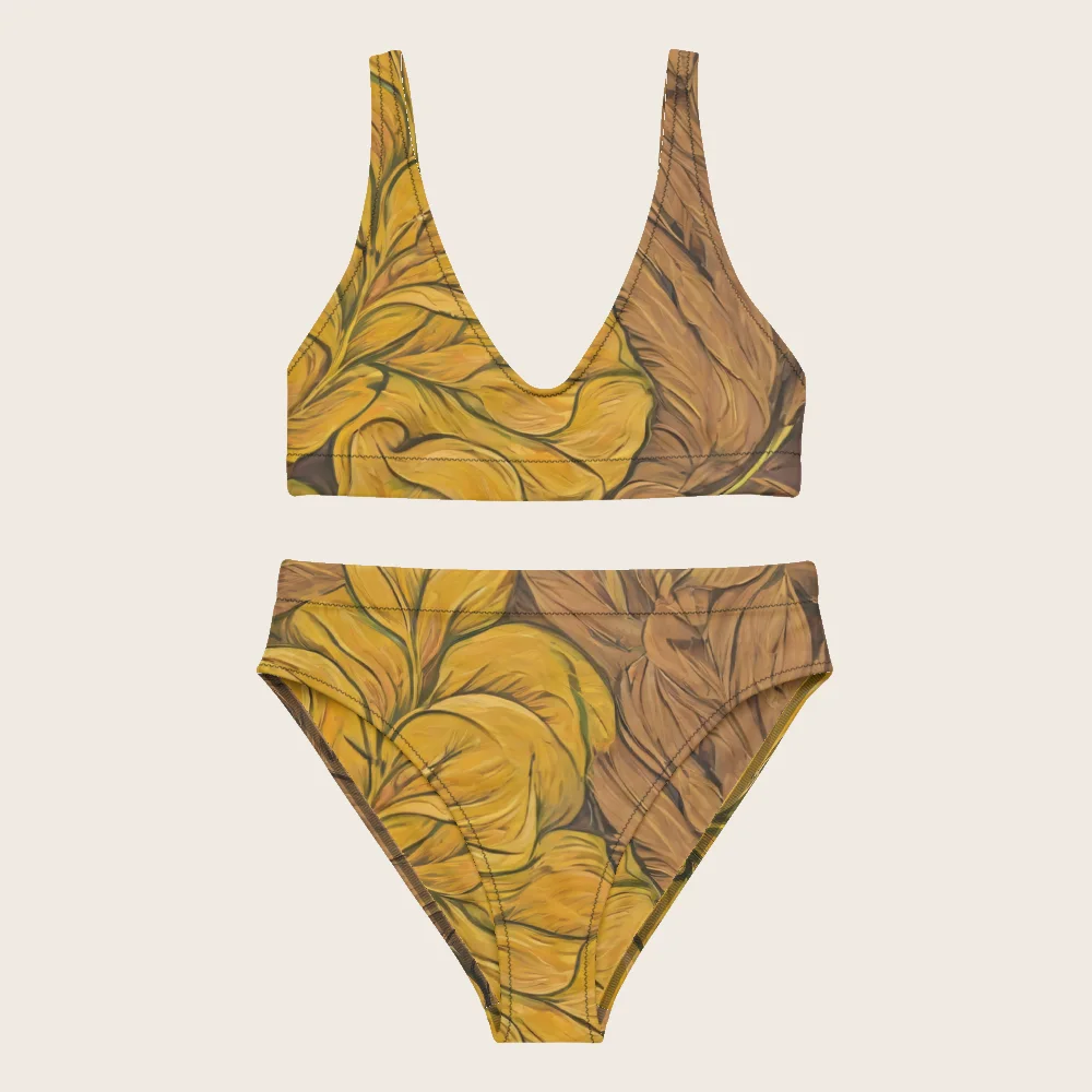 High-Waisted Bikini on model