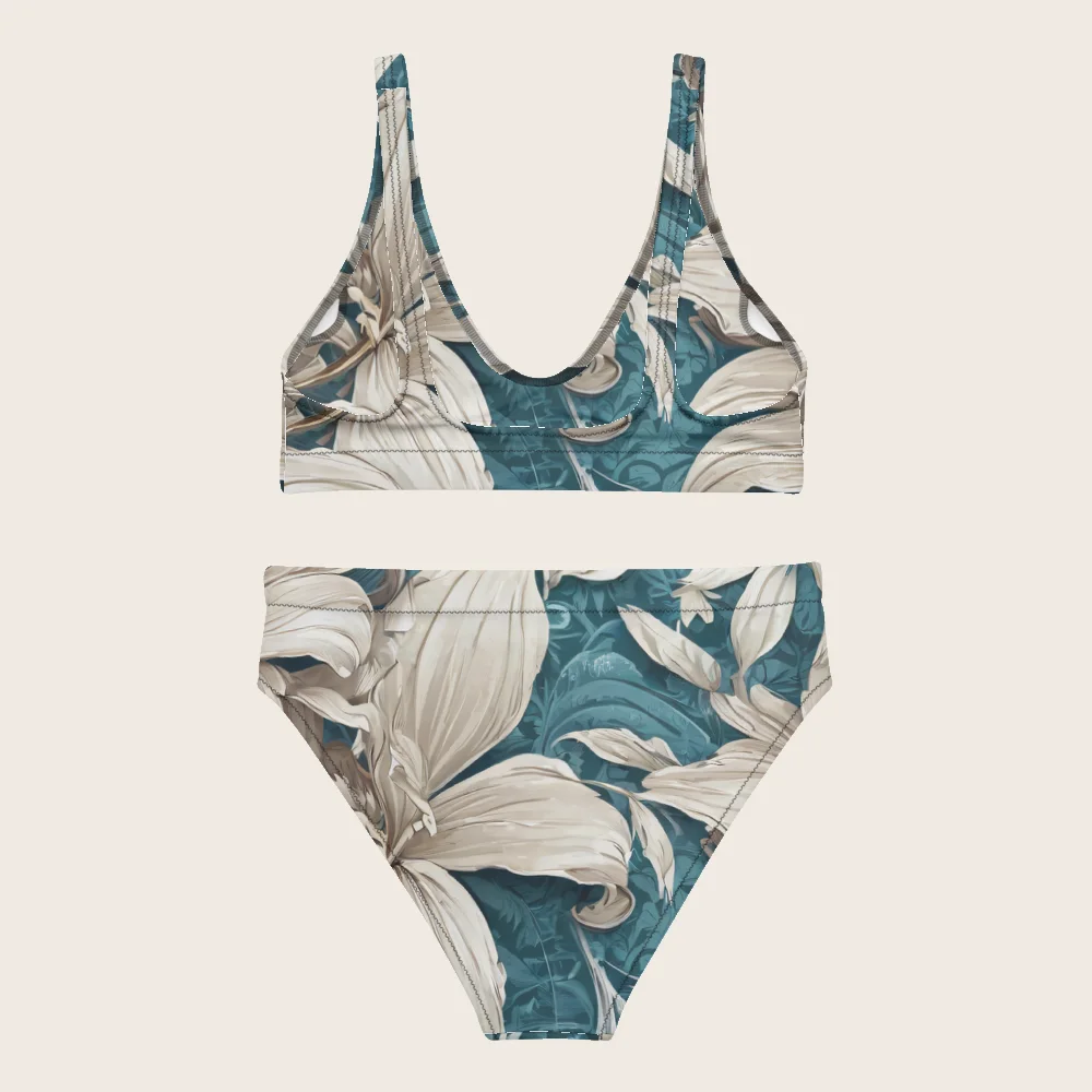 High-Waisted Bikini on model