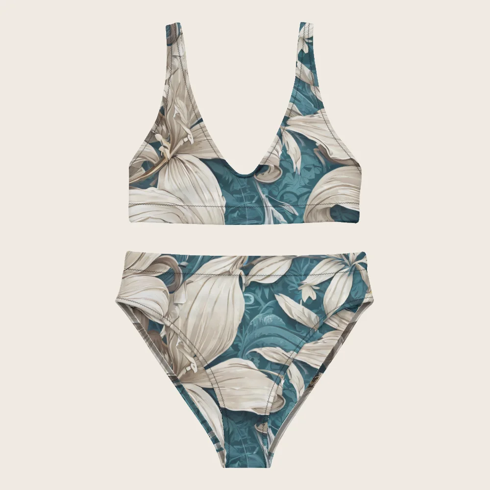 High-Waisted Bikini on model