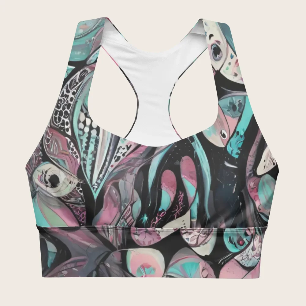 Longline Sports Bra on model