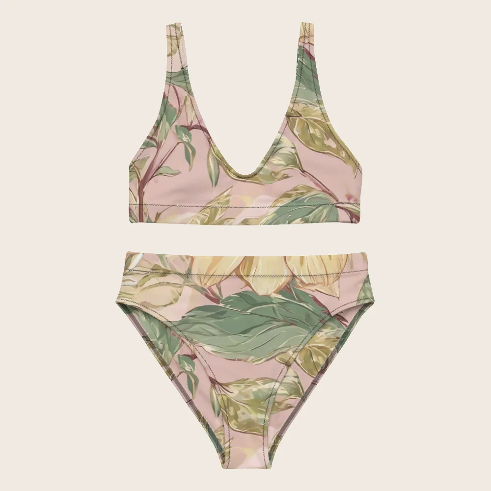 High-Waisted Bikini on model
