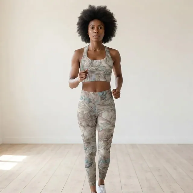 Longline Sports Bra, one-of-one design 95DE2CAC