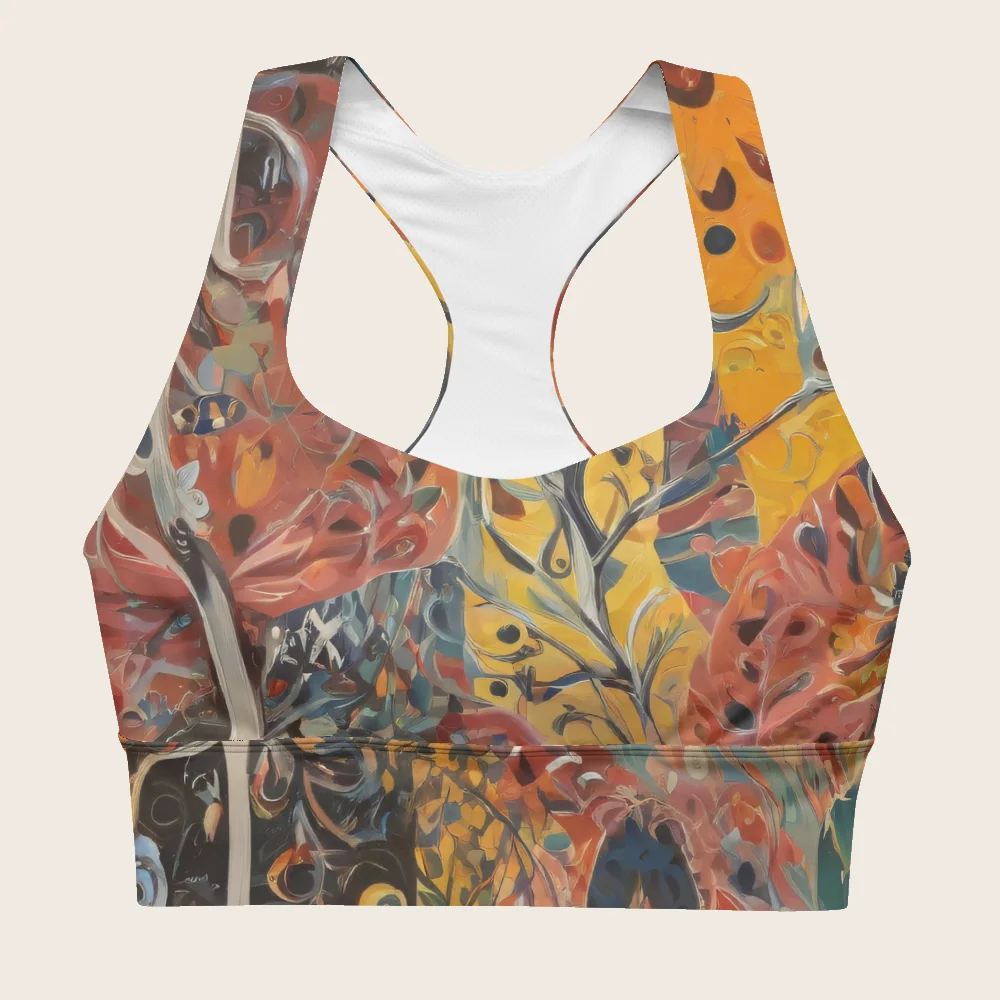 Longline Sports Bra on model