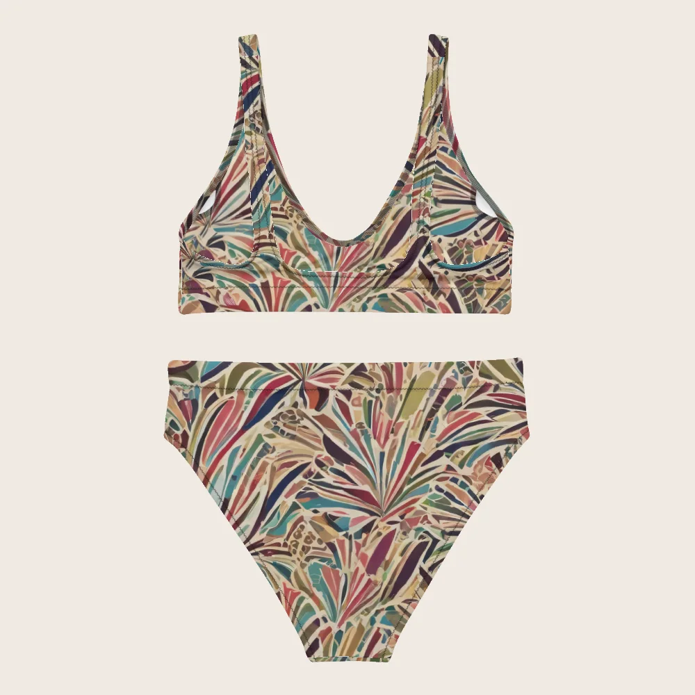 High-Waisted Bikini on model